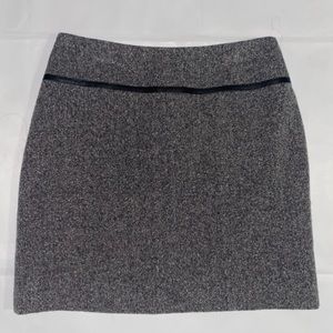 INC International Concepts Dark Gray Silk & Wool Blend Skirt